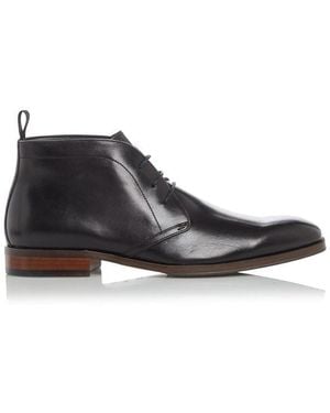 Dune Marvinn Leather Chukka Boots - Black