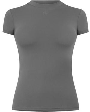 The Couture Club Sculpting Stretch Emblem Baby T-Shirt - Grey