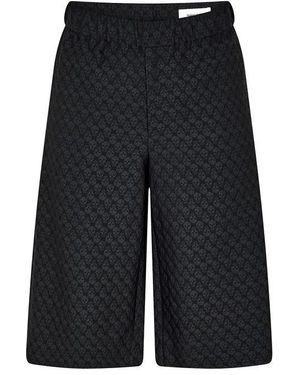 McQueen Skull Jacquard Bermuda Shorts - Black
