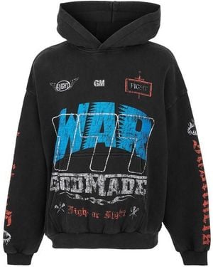 God Made Gm War Hoodie - Black