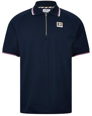 Aquascutum Short Sleeve Polo Shirt - Blue