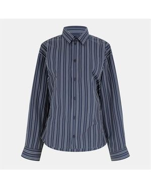 Balenciaga Bal Semi Fitted Shrt - Blue