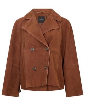 Weekend by Maxmara Leather Jacket - Brown