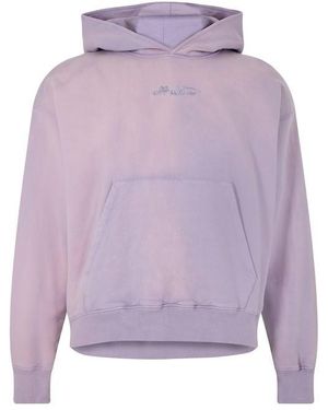 Off-White c/o Virgil Abloh Off Off Script Hoodie - Purple