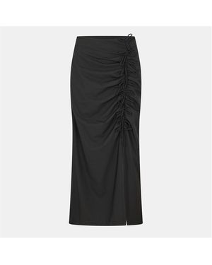 Ganni Midi Skirt - Black