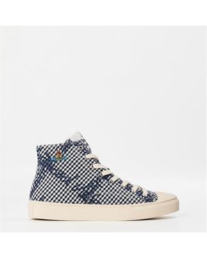 Vivienne Westwood Plimsoll Hi Top Canvas - Blue