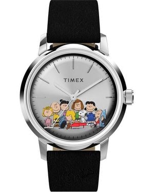 Timex Adults Marlin 54 Analogue Quartz Watch - Black