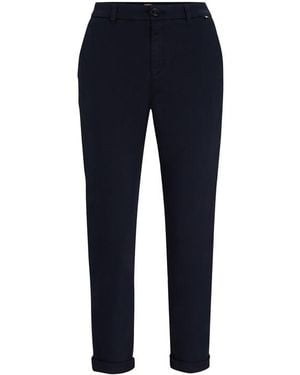 BOSS Tashani Slim Fit Trousers - Blue