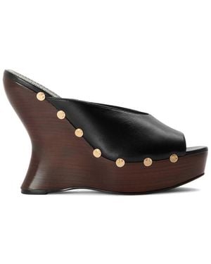Magda Butrym Wedge Mules - Black