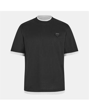 Prada Cotton Oversized T-Shirt - Black