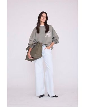 Anine Bing Crew Sweatshirt - White