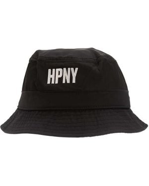 Heron Preston Hpny Embroidered Nylon Bucket Hat - Black