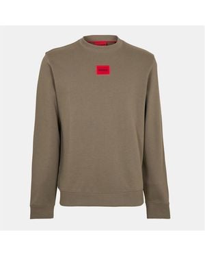 HUGO Long Sleeve Contemporary Sweatshirt - Grey
