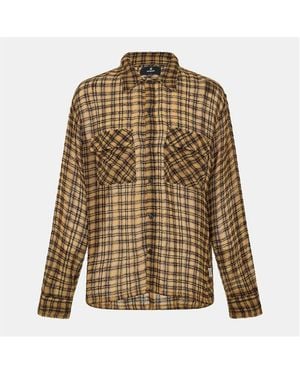 Represent Structured Utility Overshirt - Brown