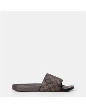 Gucci Gg Slide Sandals - Black