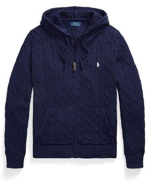 Polo Ralph Lauren Full Zip Knitted Top - Blue