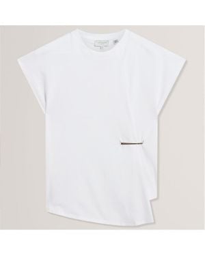 Ted Baker Metal Trim T-Shirt - White