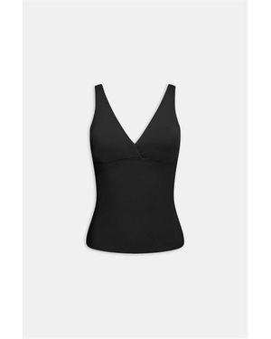 Tala Dayflex V Neck Vest Longer Length - Black