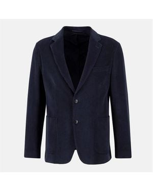 Barbour Wallington Corduroy Long Sleeve Blazer - Blue