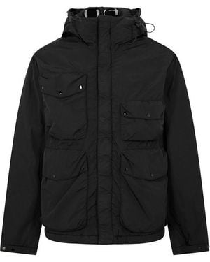C.P. Company Chrome R Goggle Quilted Jacket - Black