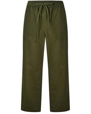 Maison Kitsuné Workwear Wide Leg Trousers - Green