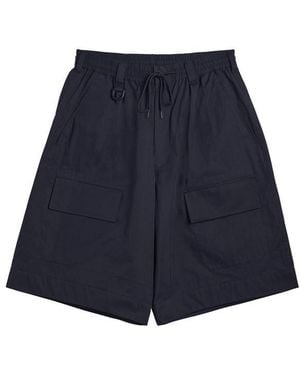 Y-3 Wide Woven Tracksuit Shorts - Blue