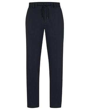 BOSS Straight Leg Trousers - Blue