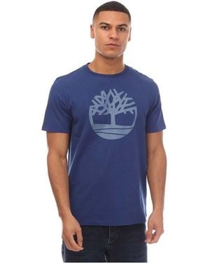 Timberland Kennebec River Tree Logo T-Shirt - Blue