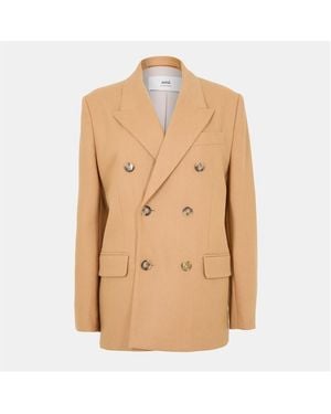Ami Paris Tailored Blazer - Natural