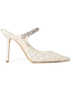Jimmy Choo Bing Heeled Mules - Metallic