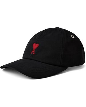 Ami Paris Adc Embroidery Cap - Black