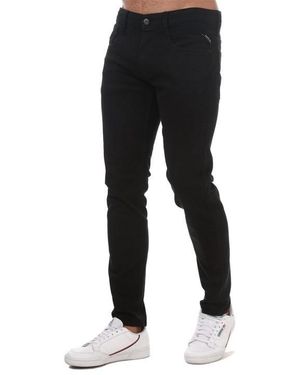 Replay Anbass Slim Fit Stretch Jeans - Black