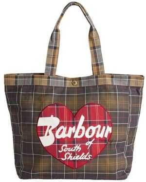 Barbour Heart Re-Engineered Cotton Tote Bag