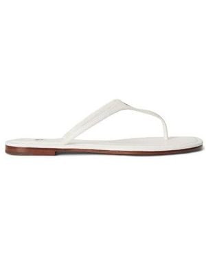Polo Ralph Lauren Flip Flops - White