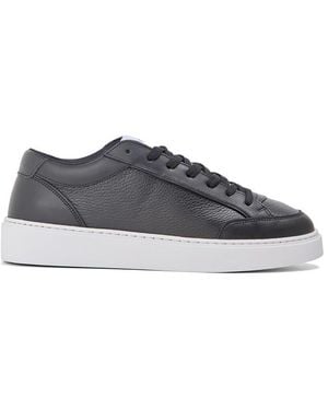 Cleens Luxor Leather Low-Top Trainers - Metallic