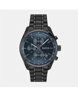 BOSS Gents Grand Prix 44 Chrono Ip Watch - Grey