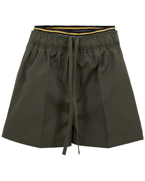 Prada Logo Chino Shorts - Green