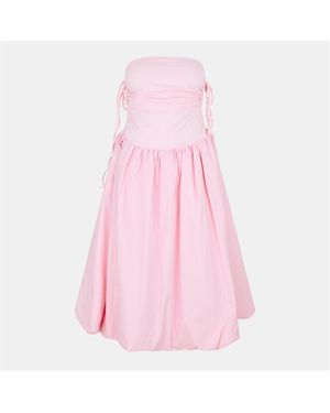 Amy Lynn Amy Lynn Alexa Shoulder Tie Ultra Mini Peplum Dress - Blue