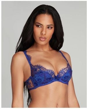 Agent Provocateur Carline Plunge Underwired Bra - Blue