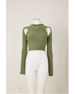 Off-White c/o Virgil Abloh Fine Knit Top - Green