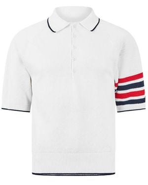 Thom Browne Tb Crossover Ss Polo Sn63 - White