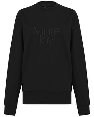 More Joy Embroidered Crew Sweatshirt - Black