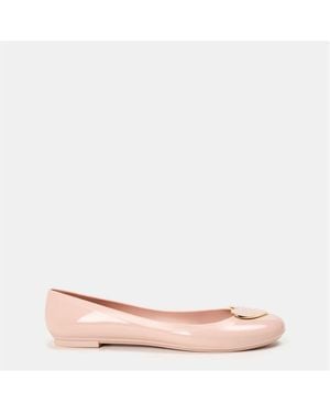 Love Moschino Jelly Ballet Court Shoes - Pink