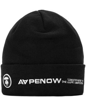 Aape Now Beanie Sn54 - Black