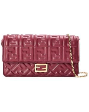 Fendi Woc Lthr Bgte Ld62 - Red