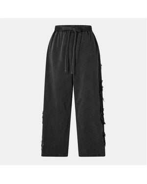 Acne Studios Open Leg Jersey Joggers - Black