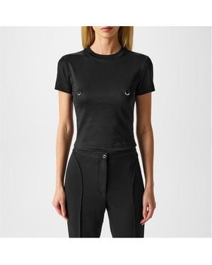 Mugler Baby Tee Ld43 - Black