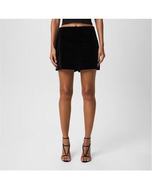 Valentino Velvet Mini Shorts - Black