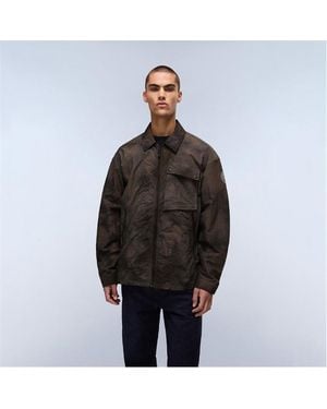 Napapijri Vajolet Two-Way Zip Overshirt - Brown