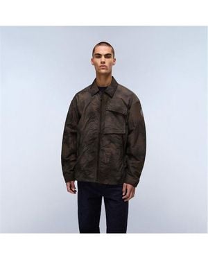 Napapijri Vajolet Two-Way Zip Overshirt - Brown